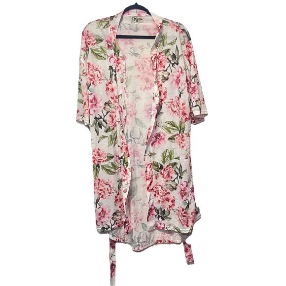 Show Me Your Mumu Brie Robe Garden of Bloom One Size Floral Print Women’s Tie - Picture 3 of 5